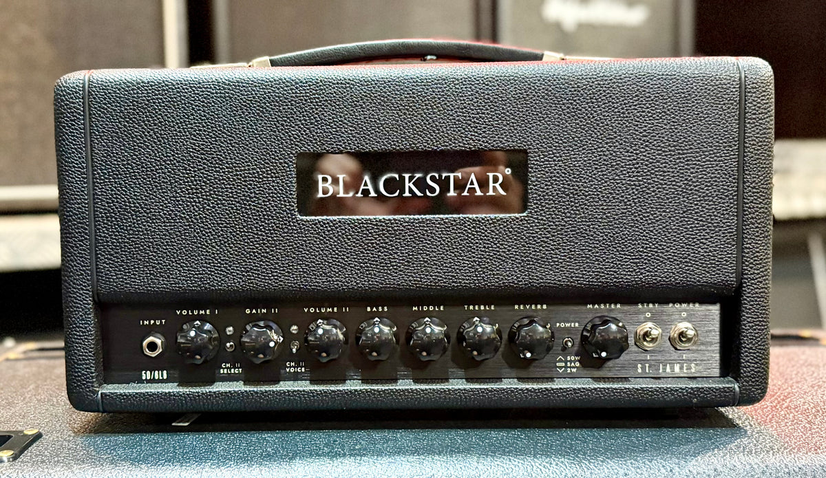 Blackstar St. James 50 6L6 Head 50w W/-Padded soft cover & Footswitch ( Pre Owned )-Blackstar-Infinite Music