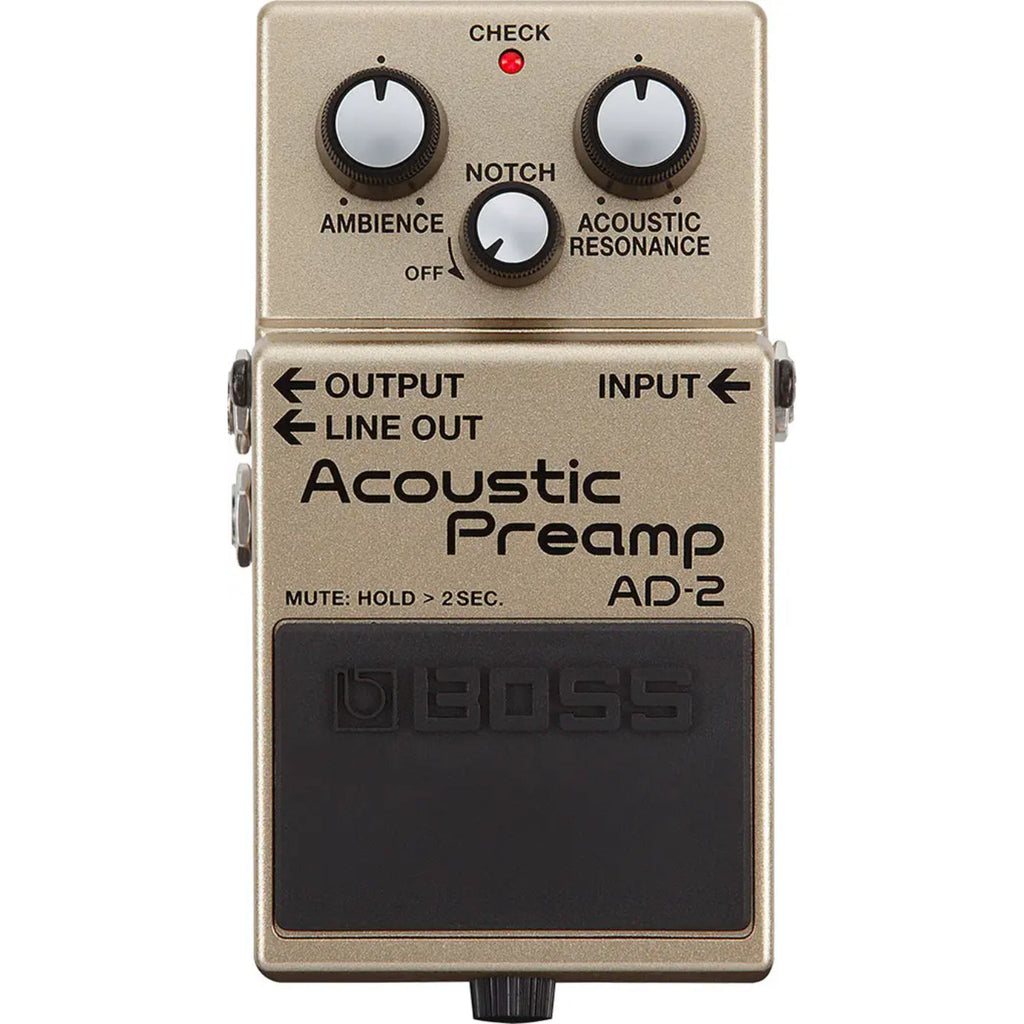 Boss AD-2 Acoustic Preamp Pedal (AD2)-Boss-Infinite Music