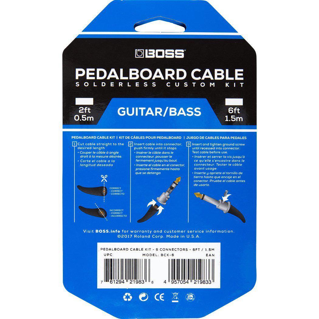 Boss BCK-6 Solderless Pedalboard Cable Kit-Boss-Infinite Music