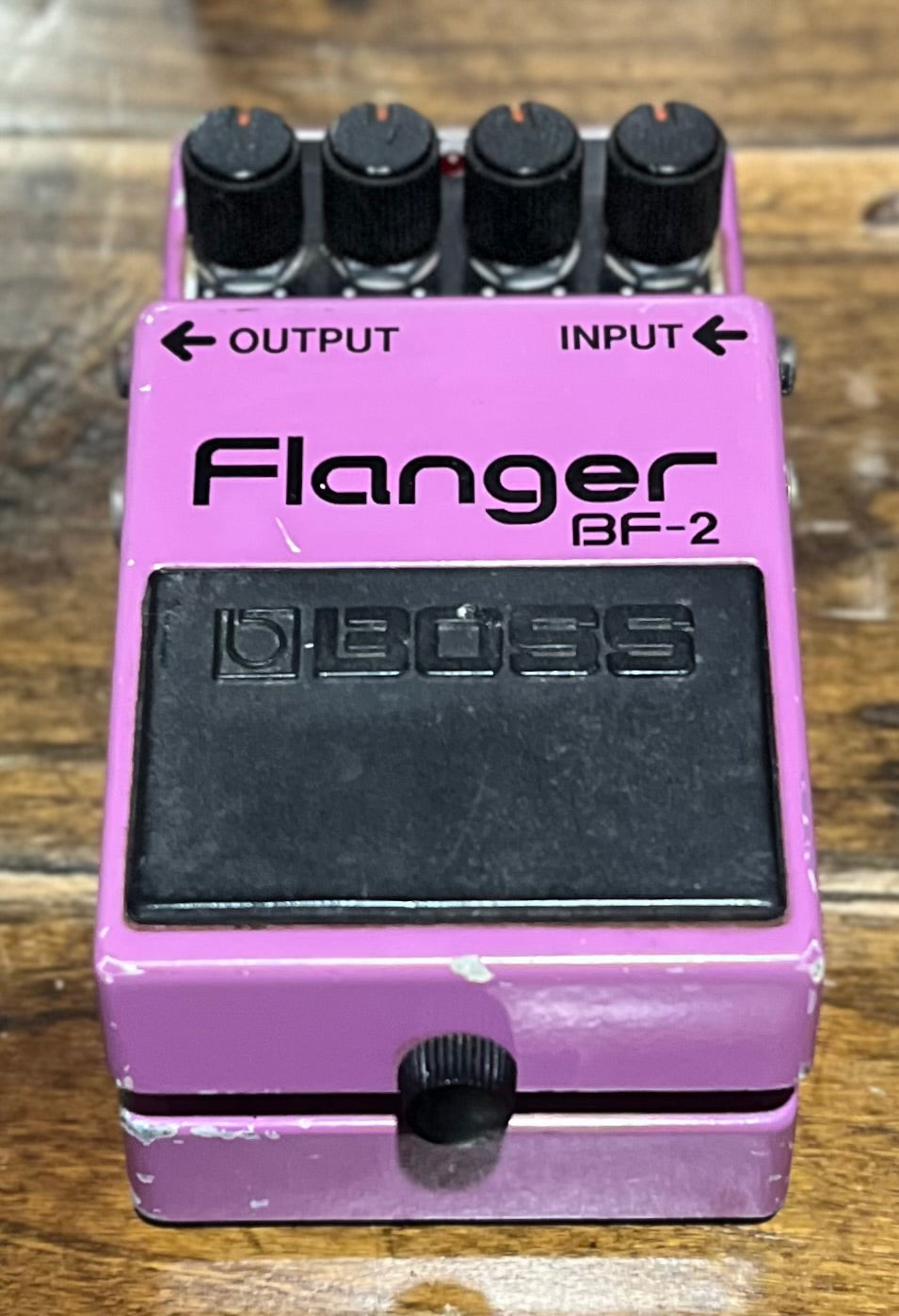 Boss BF-2 Flanger Pedal- Japan - November 1983 - Black Label ( NO BOX) ( Pre Owned )-Boss-Infinite Music