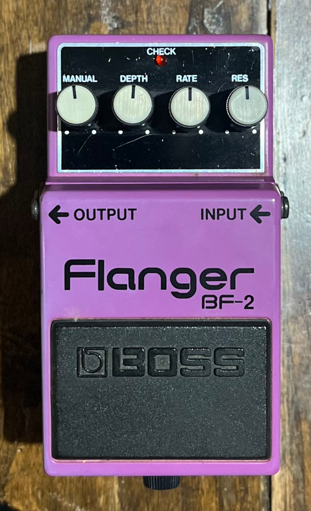 Boss BF-2 Flanger Pedal- Taiwan - November 1994 - Orange Label ( NO BOX) ( Pre Owned )-Boss-Infinite Music