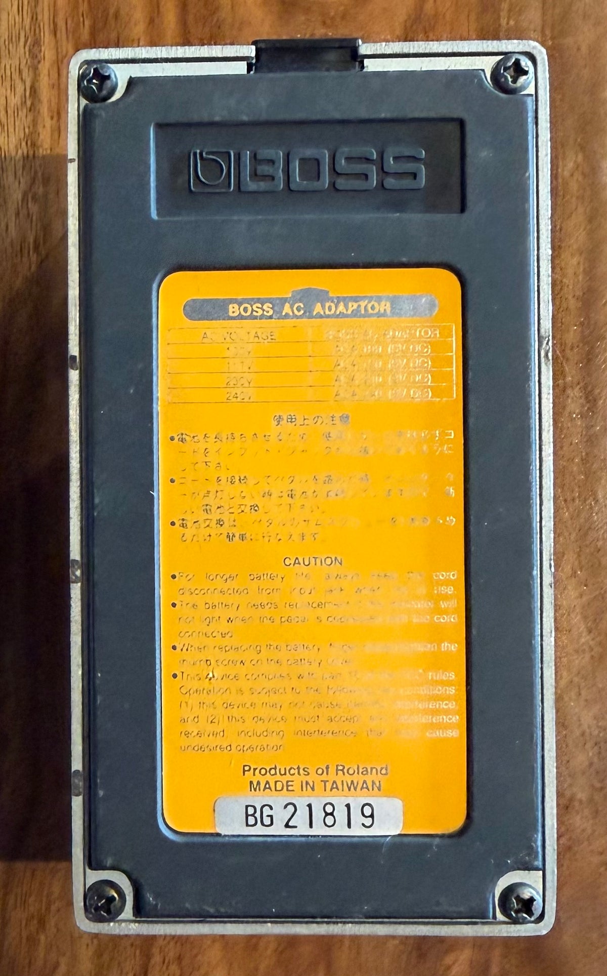 Boss CE-2B Bass Chorus Pedal - Taiwan - May 1994 ( Pre Owned... In Box) BG21819-Boss-Infinite Music