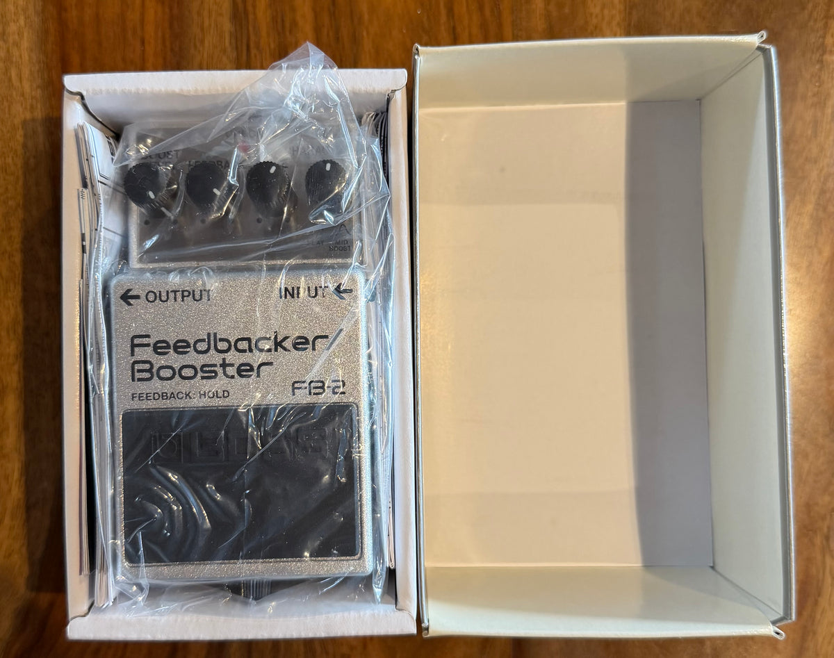 Boss FB-2 Feedbacker/Booster Pedal - Taiwan - Dec 2014 ( Pre Owned... In Box...Mint) B5C0244-Boss-Infinite Music
