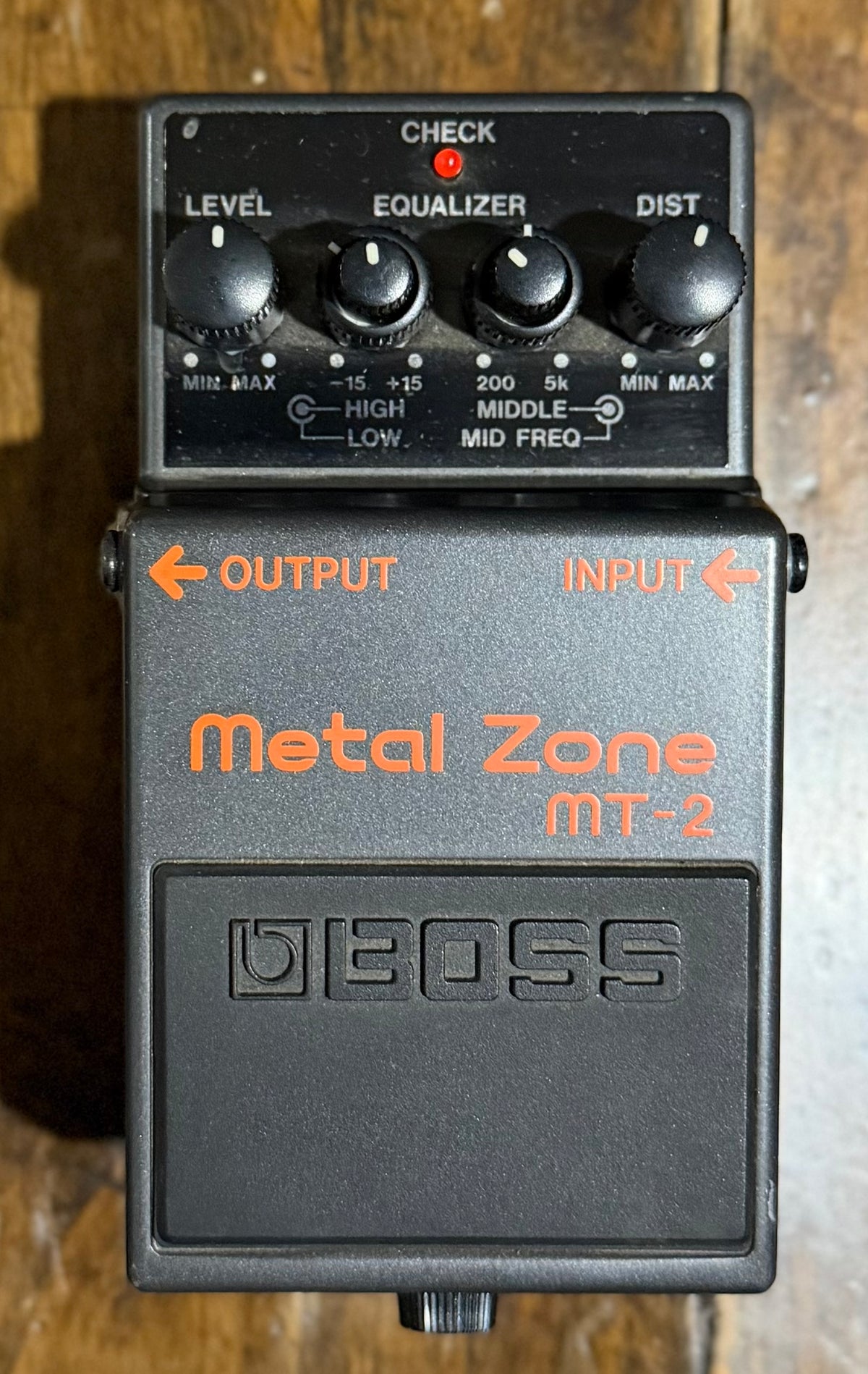 Boss MT-2 Metal Zone Pedal- Taiwan - January 2005 ( NO BOX) ( Pre Owned)-Boss-Infinite Music