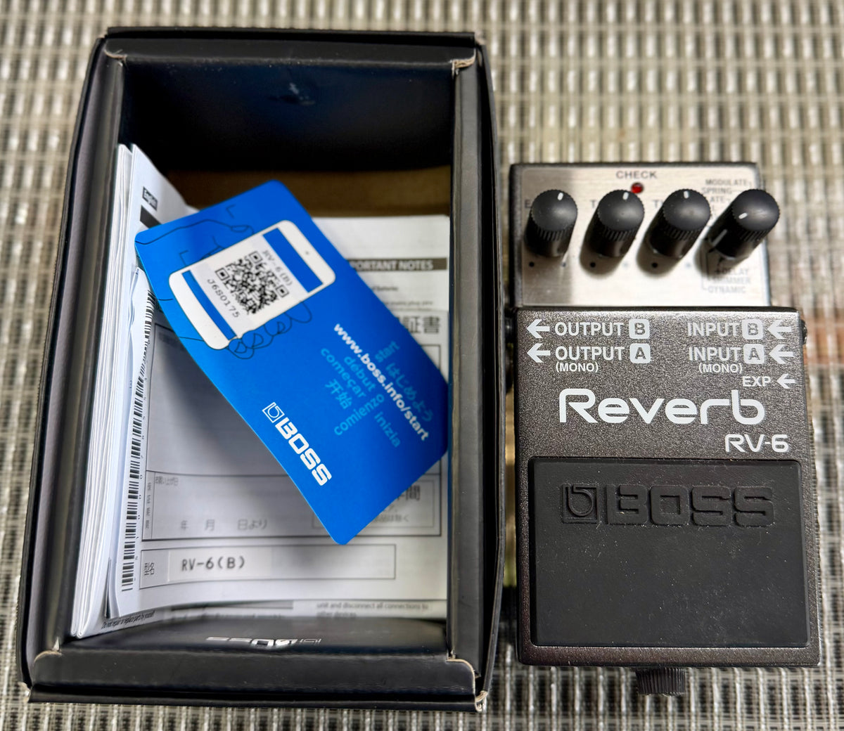 Boss RV-6 Reverb Pedal (Pre Owned- IN BOX) J6S0175-Boss-Infinite Music