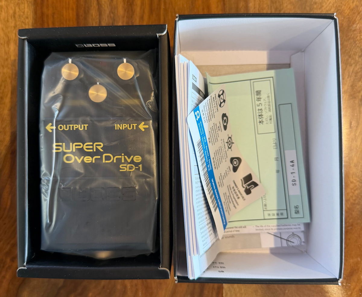 Boss SD-1 4A 40th Anniversary Super Overdrive Pedal - Malaysia - Mar 2021 ( Pre Owned... In Box...Mint) Z4M2862-Boss-Infinite Music