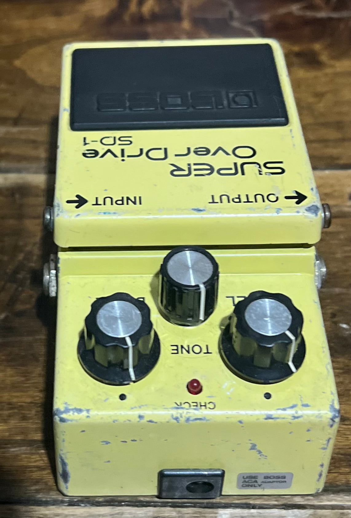 Boss SD-1 Super Overdrive Pedal- Japan - May 1985- Black Label ( NO BOX) ( Pre Owned ) 545100-Boss-Infinite Music