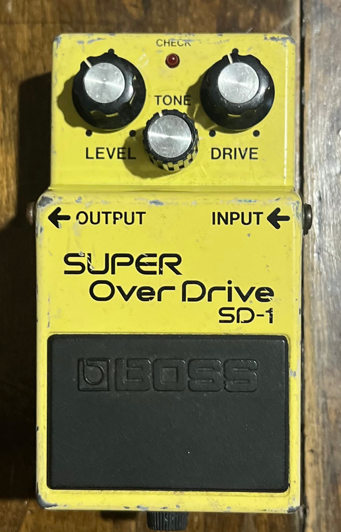 Boss SD-1 Super Overdrive Pedal- Japan - May 1985- Black Label ( NO BOX) ( Pre Owned ) 545100-Boss-Infinite Music