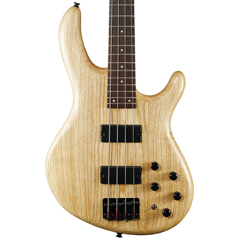 Cort Action DLX AS Swamp Ash Open Pore Natural 5 String Bass