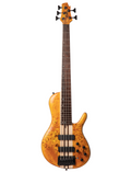 Cort A5 Plus SC Artisan Series 5 String Bass Guitar - Amber Open Pore