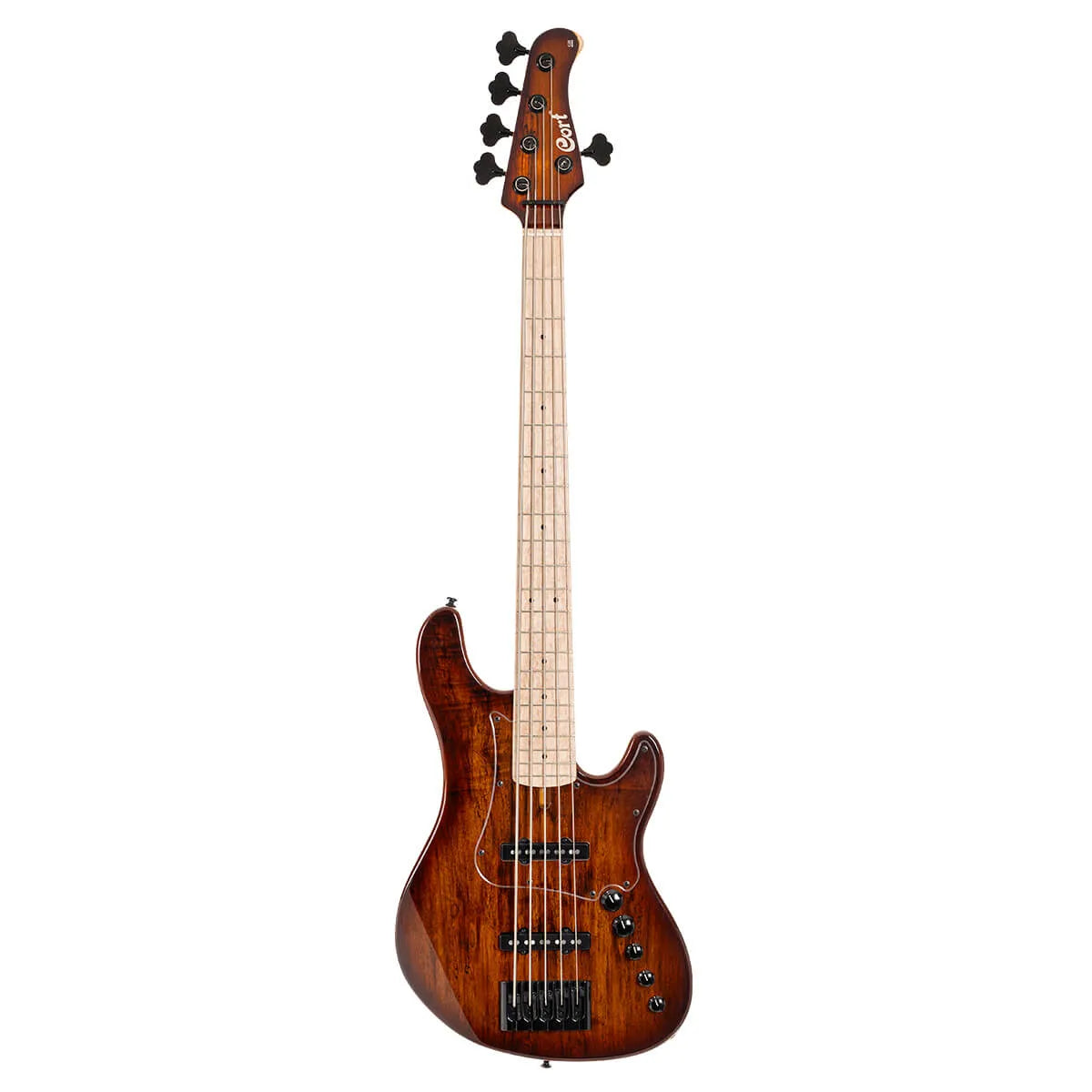 Cort GB-Fusion 5 String Bass - Antique Brown Burst W/- Deluxe Gig Bag (C30840)