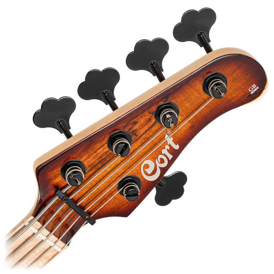 Cort GB-Fusion 5 String Bass - Antique Brown Burst W/- Deluxe Gig Bag (C30840)