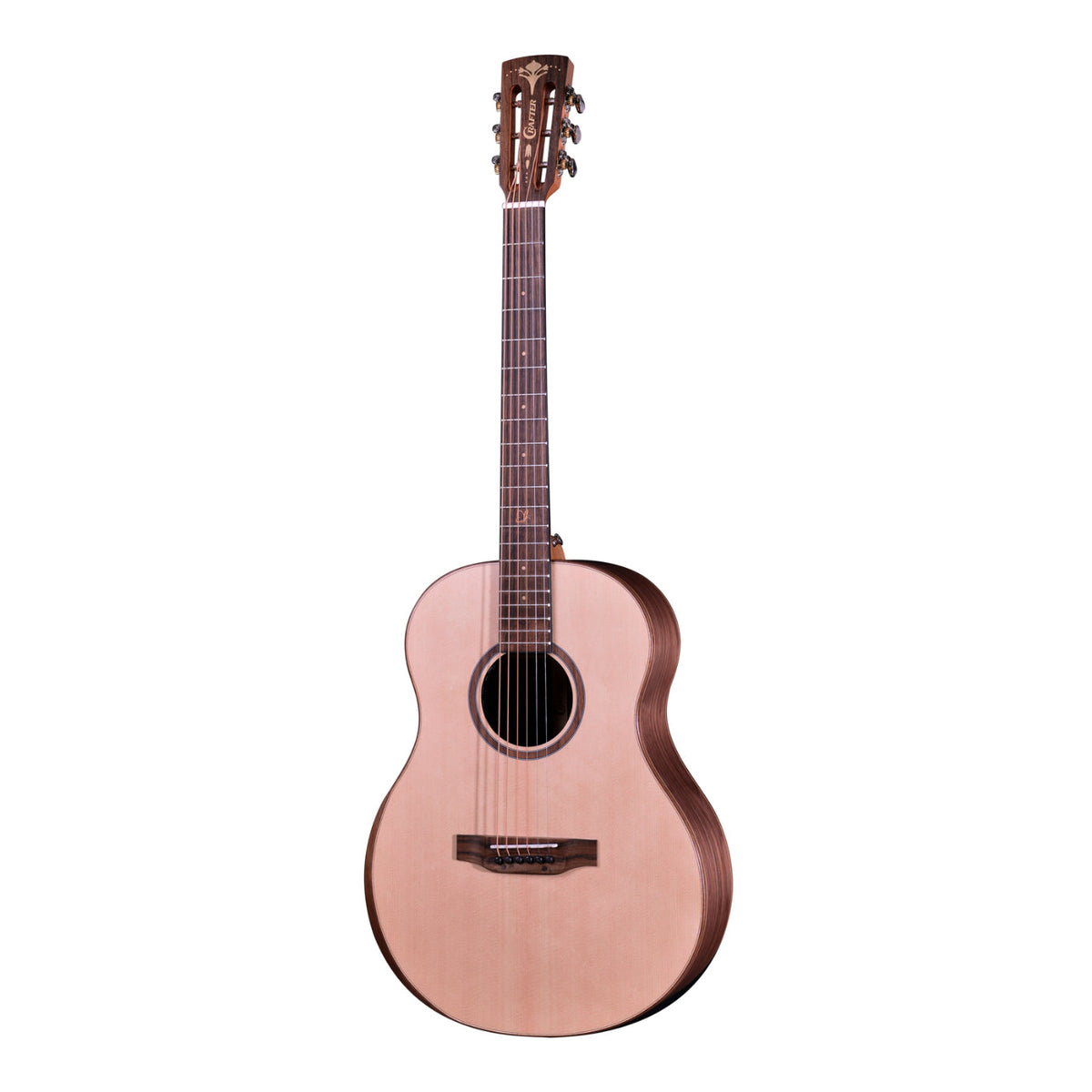 CRAFTER GRAND MINO/WALNUT MEDIUM BODY, SOLID SPRUCE TOP, DS-2 PRO SOUNDHOLE EQ inc Gig Bag-Crafter-Infinite Music