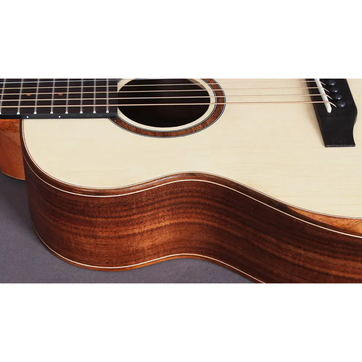 CRAFTER MINO-KOA SMALL BODY, SOLID SPRUCE TOP, DS-2 PRO SOUNDHOLE EQ inc Gig Bag-Crafter-Infinite Music