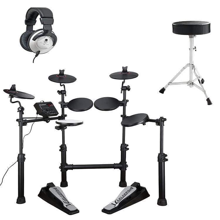 Carlsbro 5 Piece Electronic Drum Kit Package - Drum Throne & Headphones-Carlsbro-Infinite Music