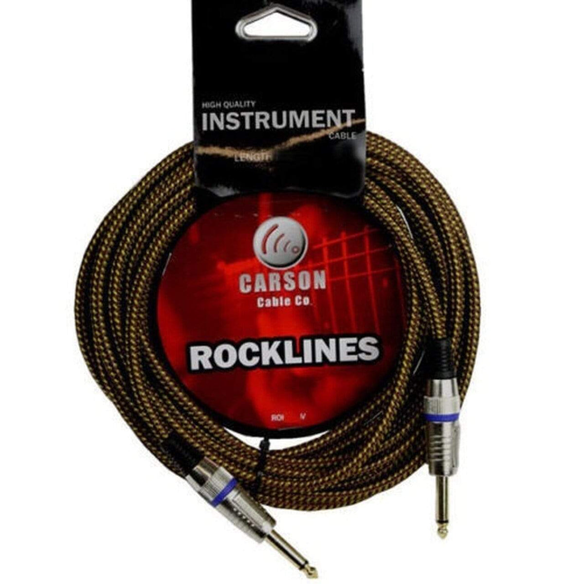 Carson 10Ft Braided Vintage Tweed Instrument Cable-carson-Infinite Music