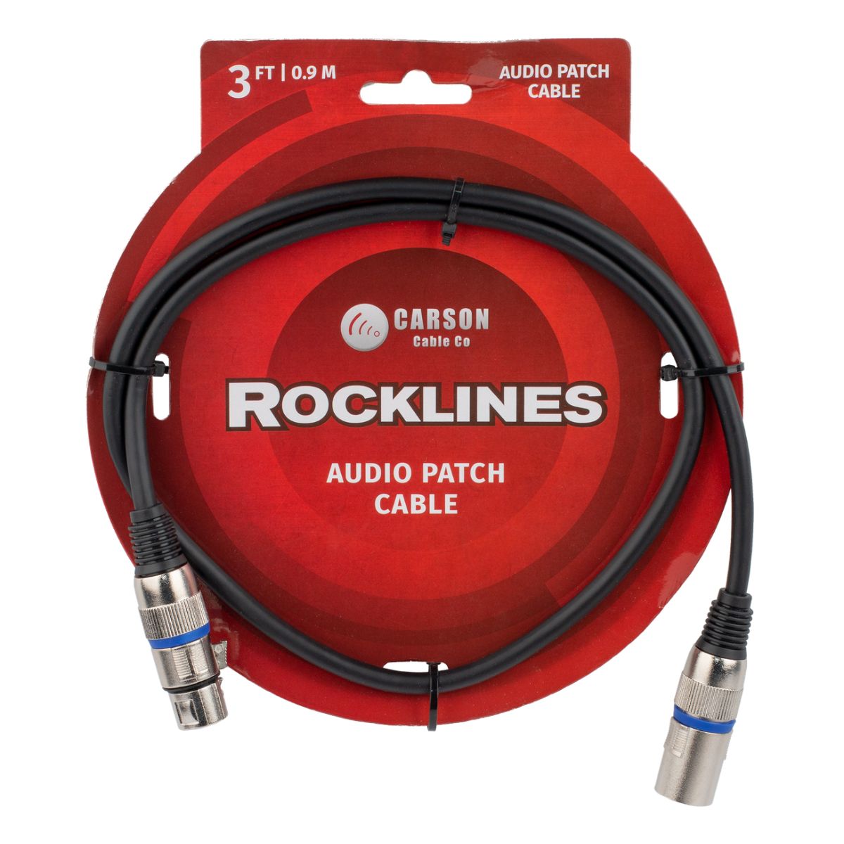Carson 3 Ft XLR (F) to XLR (M) Microphone/Audio Cable-carson-Infinite Music