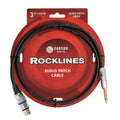 Carson 3Ft Audio Cable XLR Female to Mono Jack-carson-Infinite Music