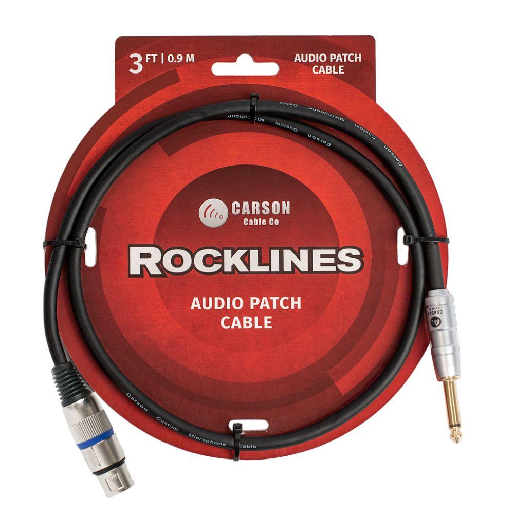Carson 3Ft Audio Cable XLR Female to Mono Jack-carson-Infinite Music