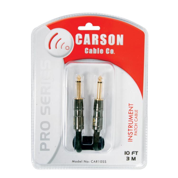 Carson Pro 10 Ft Instrument Cable - Black-carson-Infinite Music