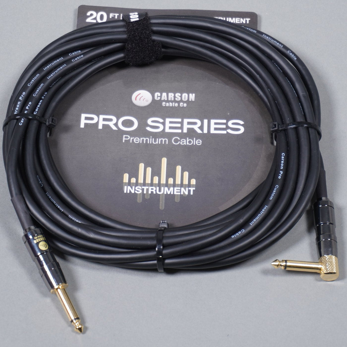 Carson Pro 20 Ft Instrument Cable - Black-carson-Infinite Music