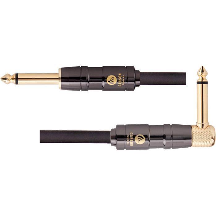 Carson Pro 3 Ft Patch Cable - Straight / Right Angle Jack Plugs-carson-Infinite Music
