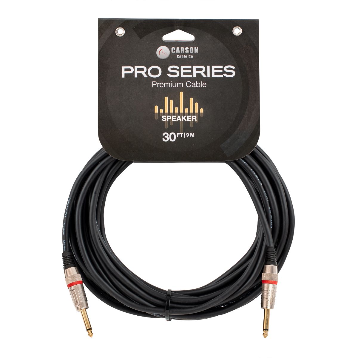 Carson Pro Black 30 Ft Speaker Cable-carson-Infinite Music
