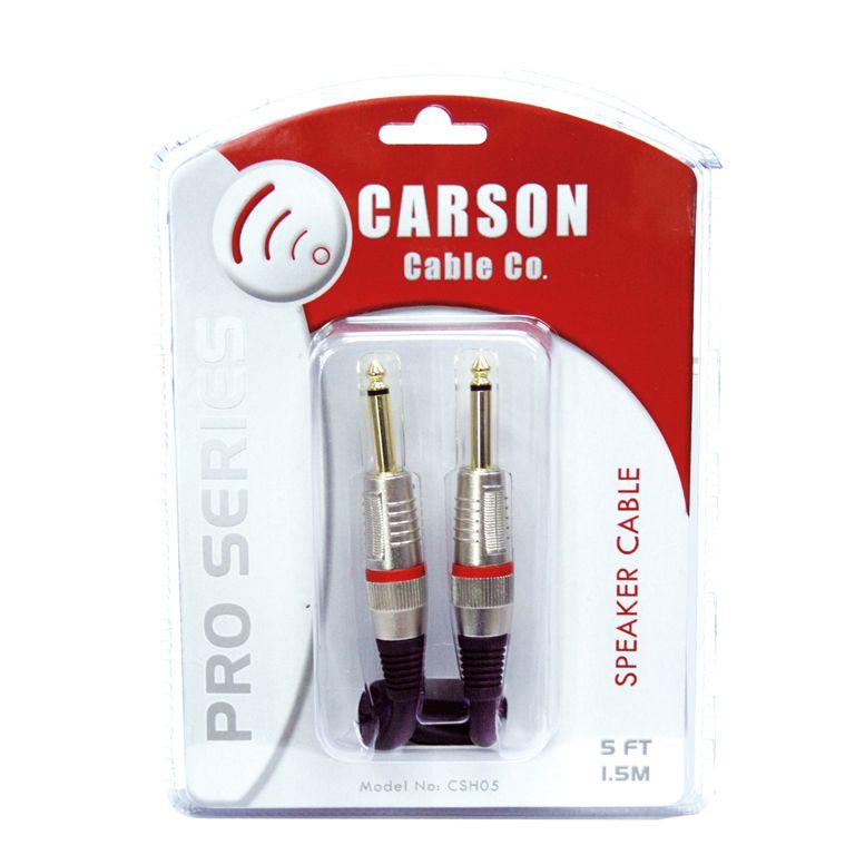 Carson Pro Black Speaker Cable - 5 Ft-carson-Infinite Music