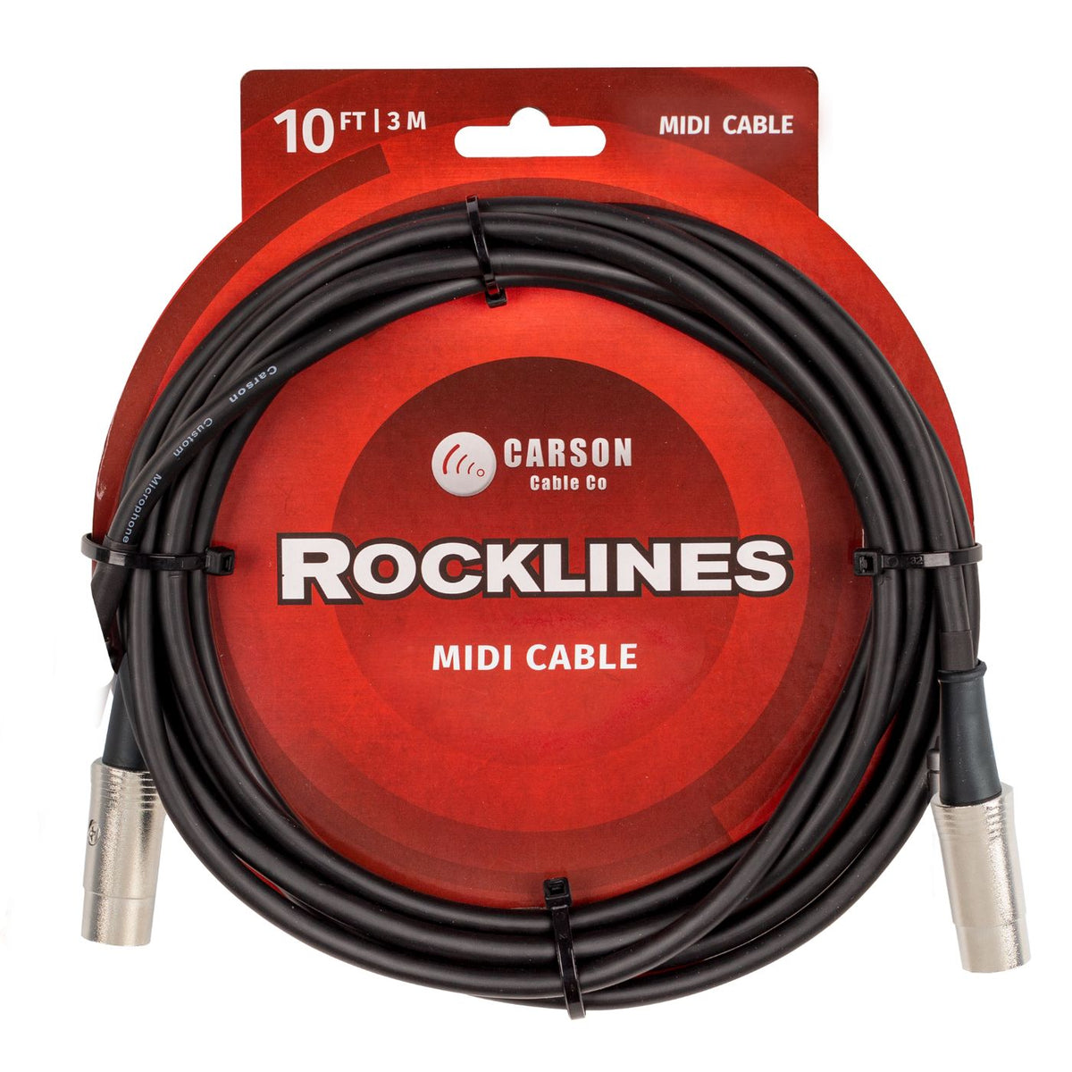 Carson Rocklines 10 Ft Midi Cable-Carson-Infinite Music
