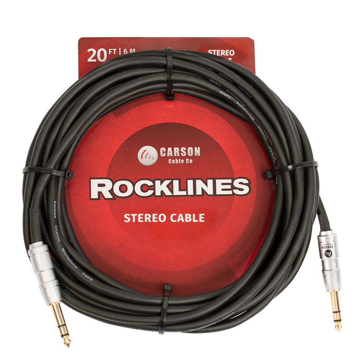 Carson Rocklines 20 Ft Stereo Instrument/Audio Cable-carson-Infinite Music