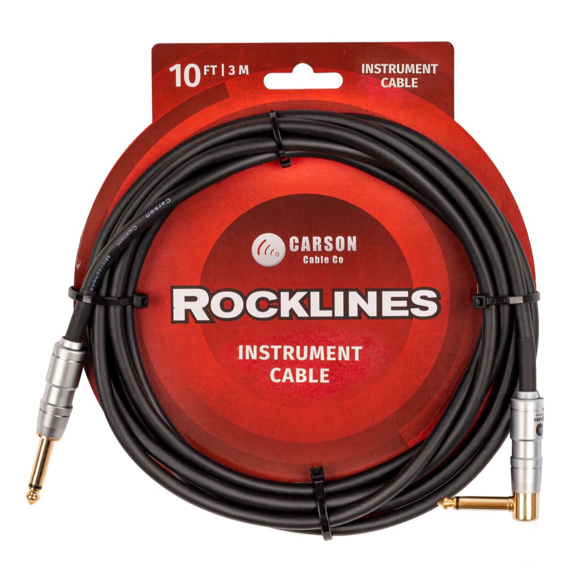Carson Rocklines ROK10SL 10Ft (3m) Instrument Cable-carson-Infinite Music