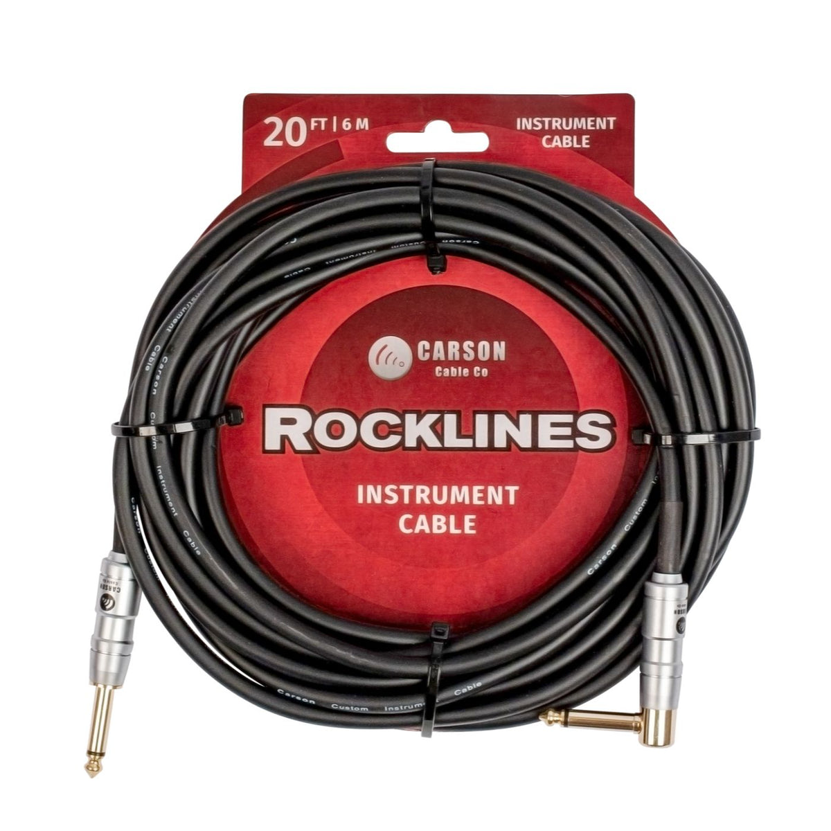Carson Rocklines ROK20SL 20Ft (6m) Instrument Cable-carson-Infinite Music