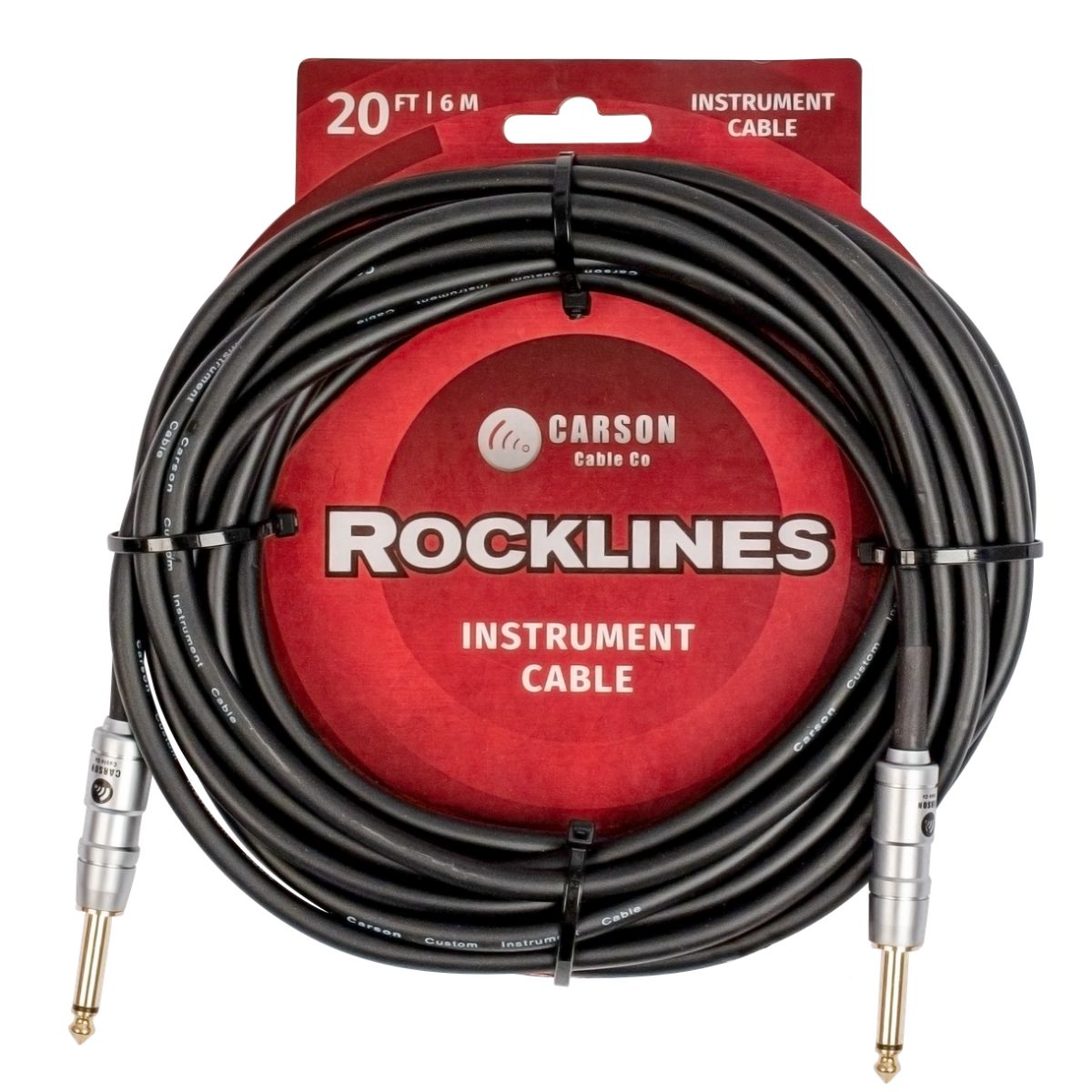 Carson Rocklines ROK20SS 20Ft (6m) Instrument Cable-carson-Infinite Music