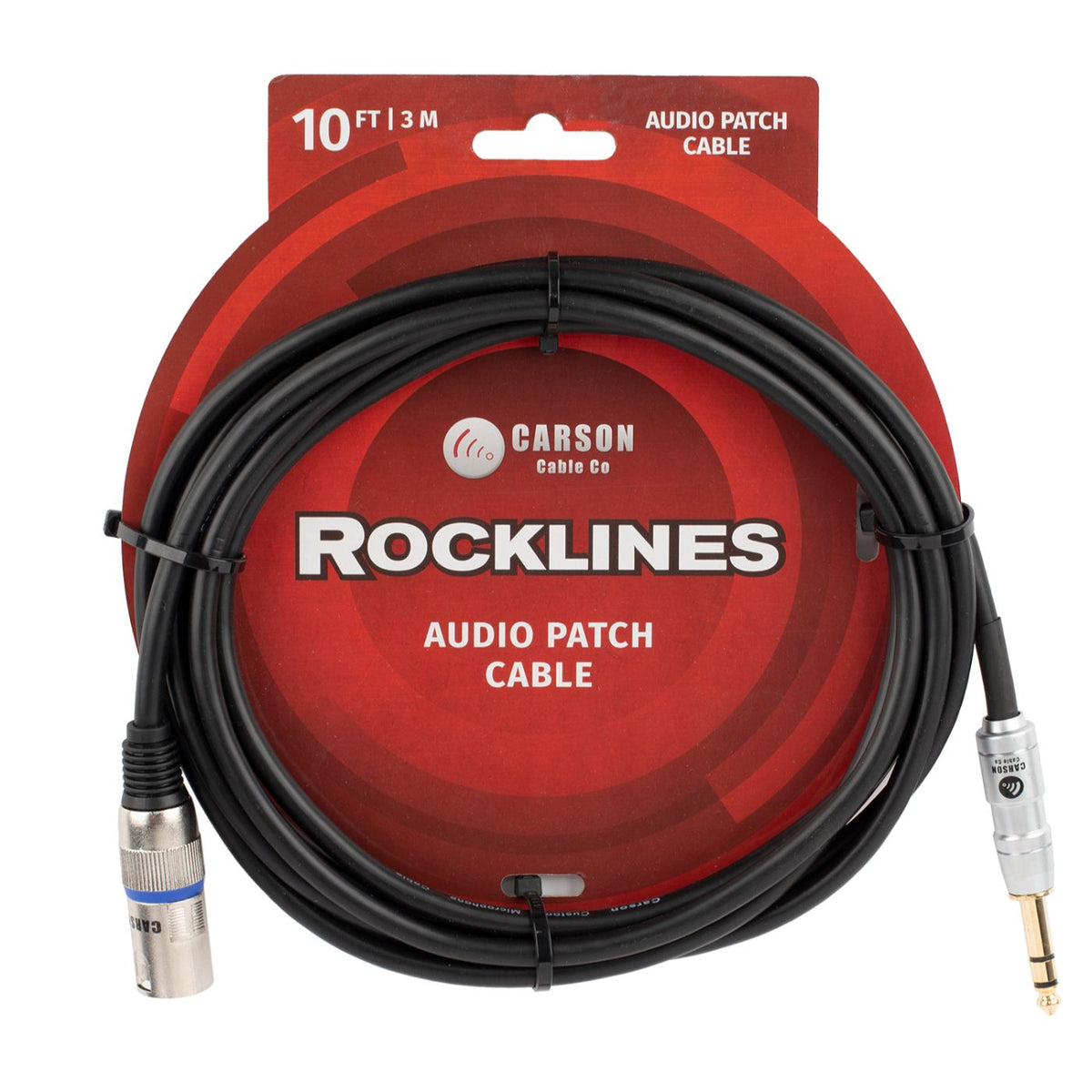 Carson Rocklines ROM10ST 10Ft Mic Audio Cable-carson-Infinite Music