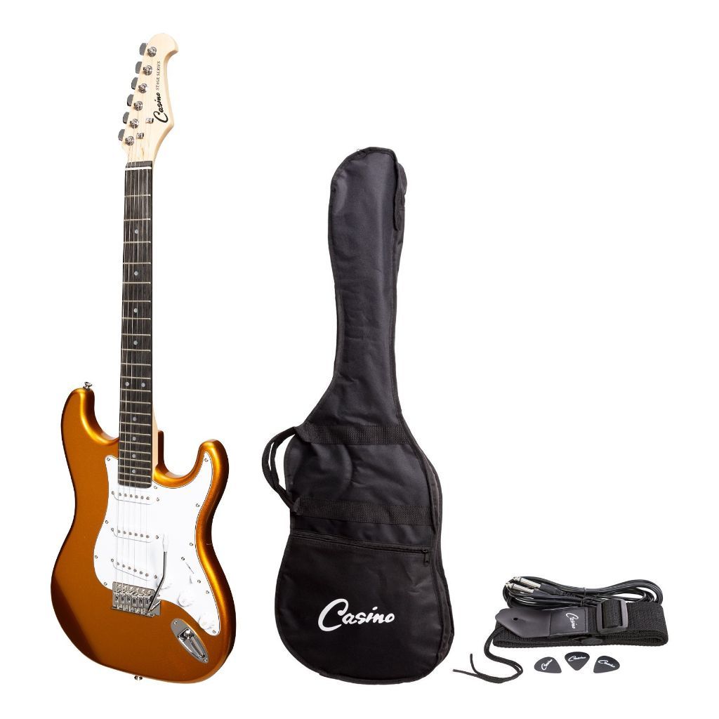 Casino ST-Style Electric Guitar Pack - Gold Metallic-Casino-Infinite Music