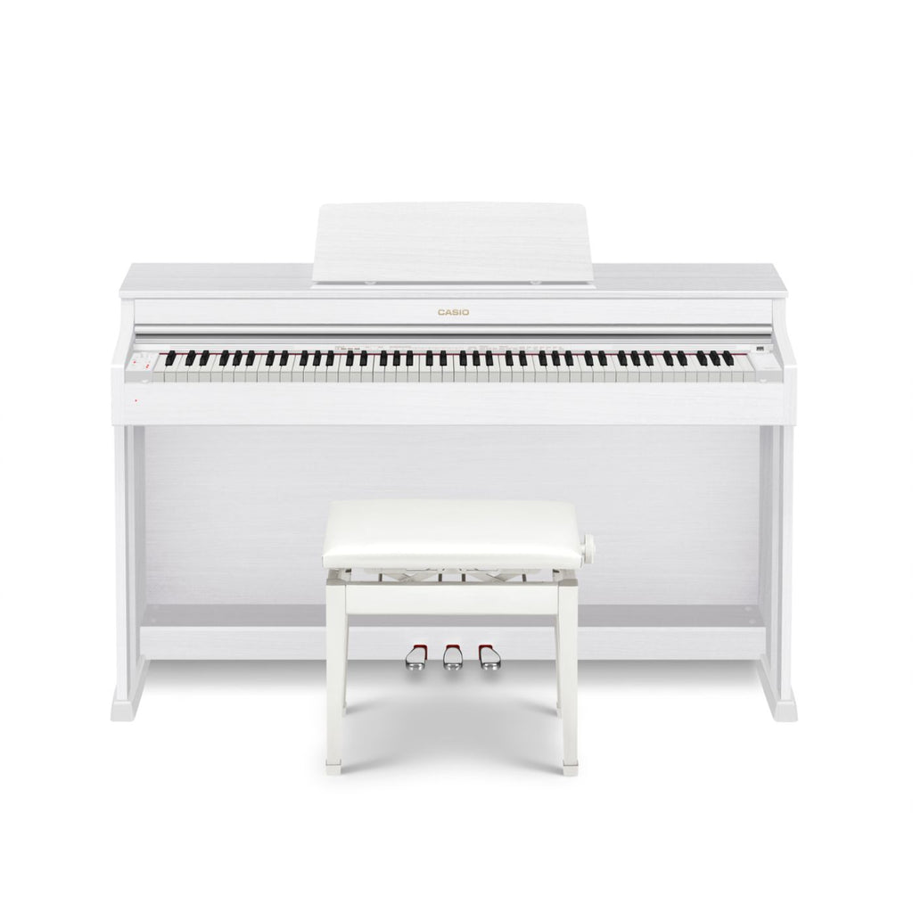Casio AP470 Digital Piano with Bench - White-Casio-Infinite Music