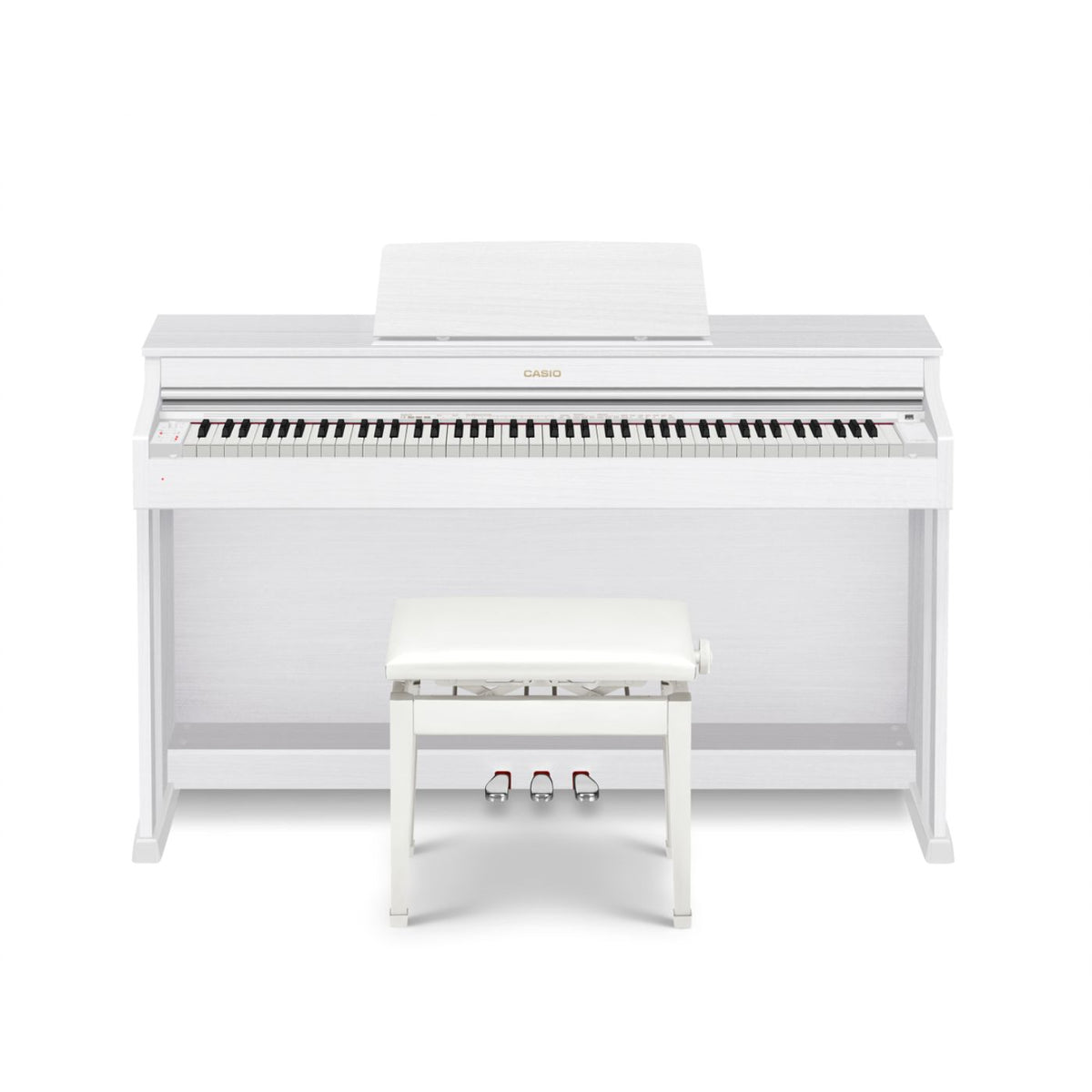 Casio AP470 Digital Piano with Bench - White-Casio-Infinite Music