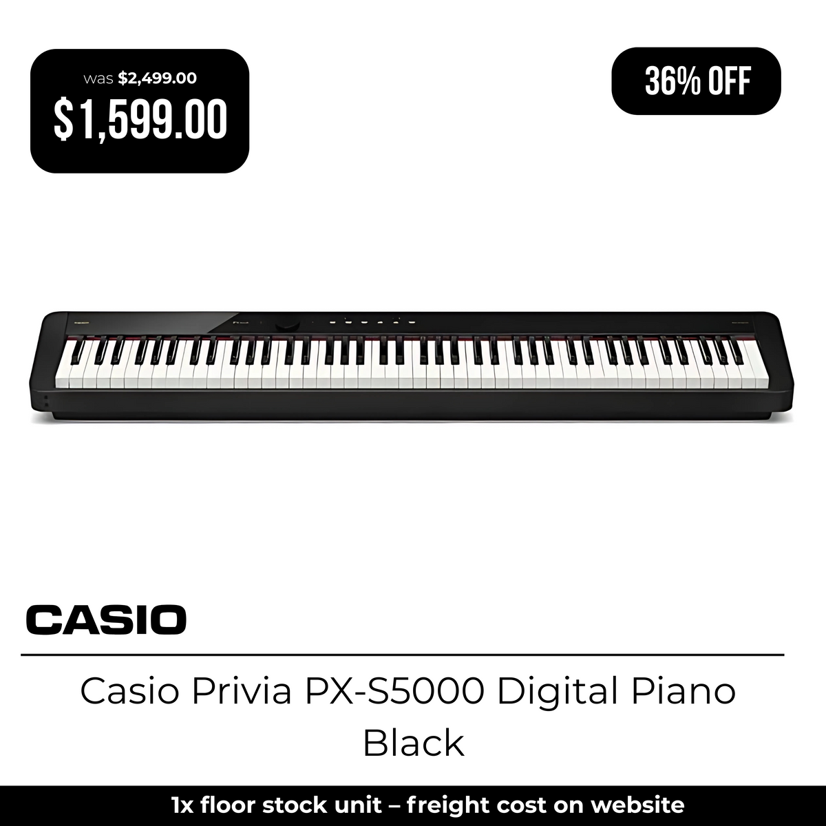 Casio Privia PX-S5000 Digital Piano - Black-Casio-Infinite Music