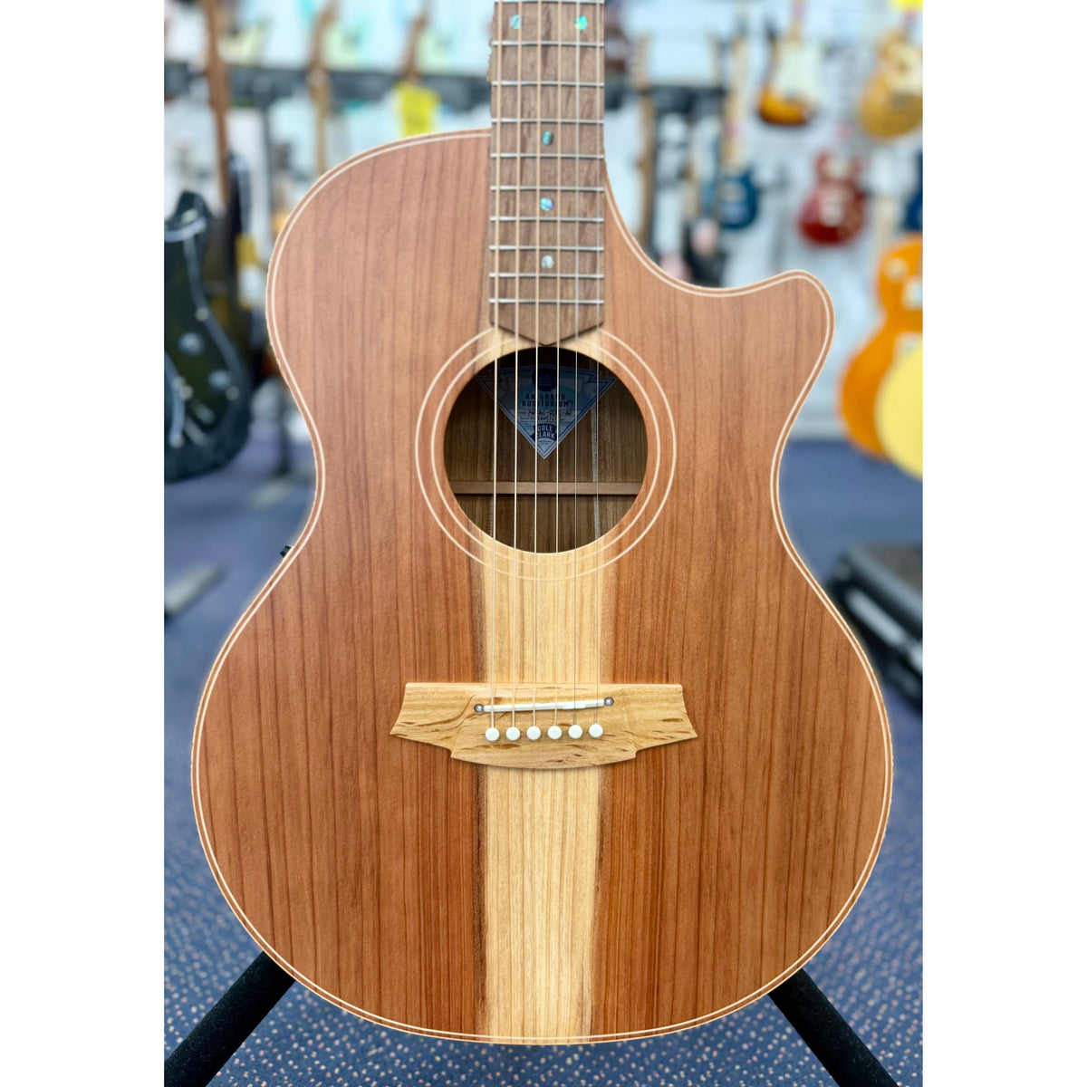 Cole Clark AN2EC-RDBLR Redwood/Blackwood Rosewood Acoustic-Electric Guitar W/- Hard Case-Cole Clark-Infinite Music