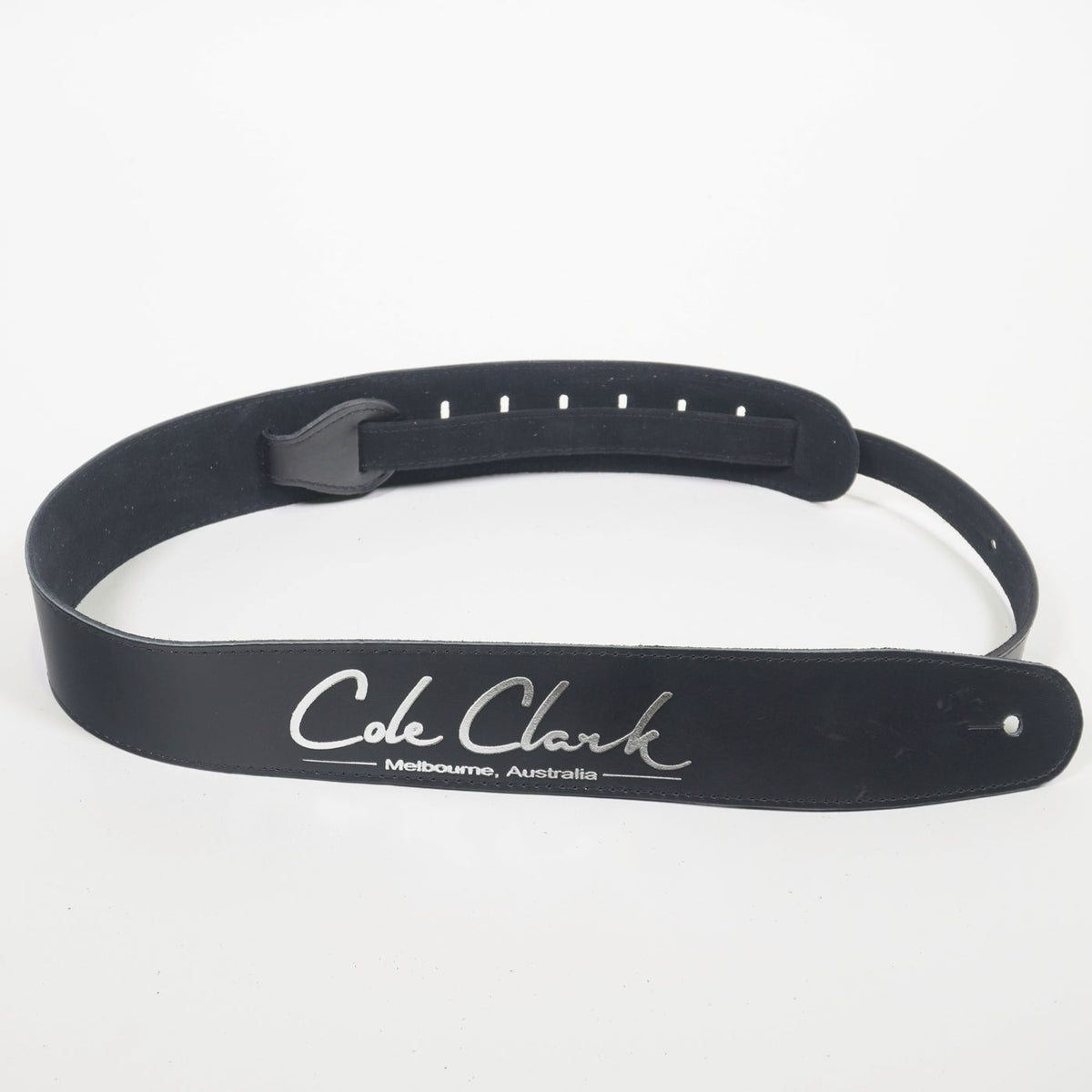 Cole Clark Black Leather Guitar Strap-Cole Clark-Infinite Music
