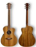 Cole Clark CCSAN1EC-BLBL Studio GA Acoustic Guitar - Blackwood W/- Heavy Duty Bag-Cole Clark-Infinite Music