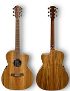 Cole Clark CCSAN1EC-BLBL Studio GA Acoustic Guitar - Blackwood W/- Heavy Duty Bag-Cole Clark-Infinite Music