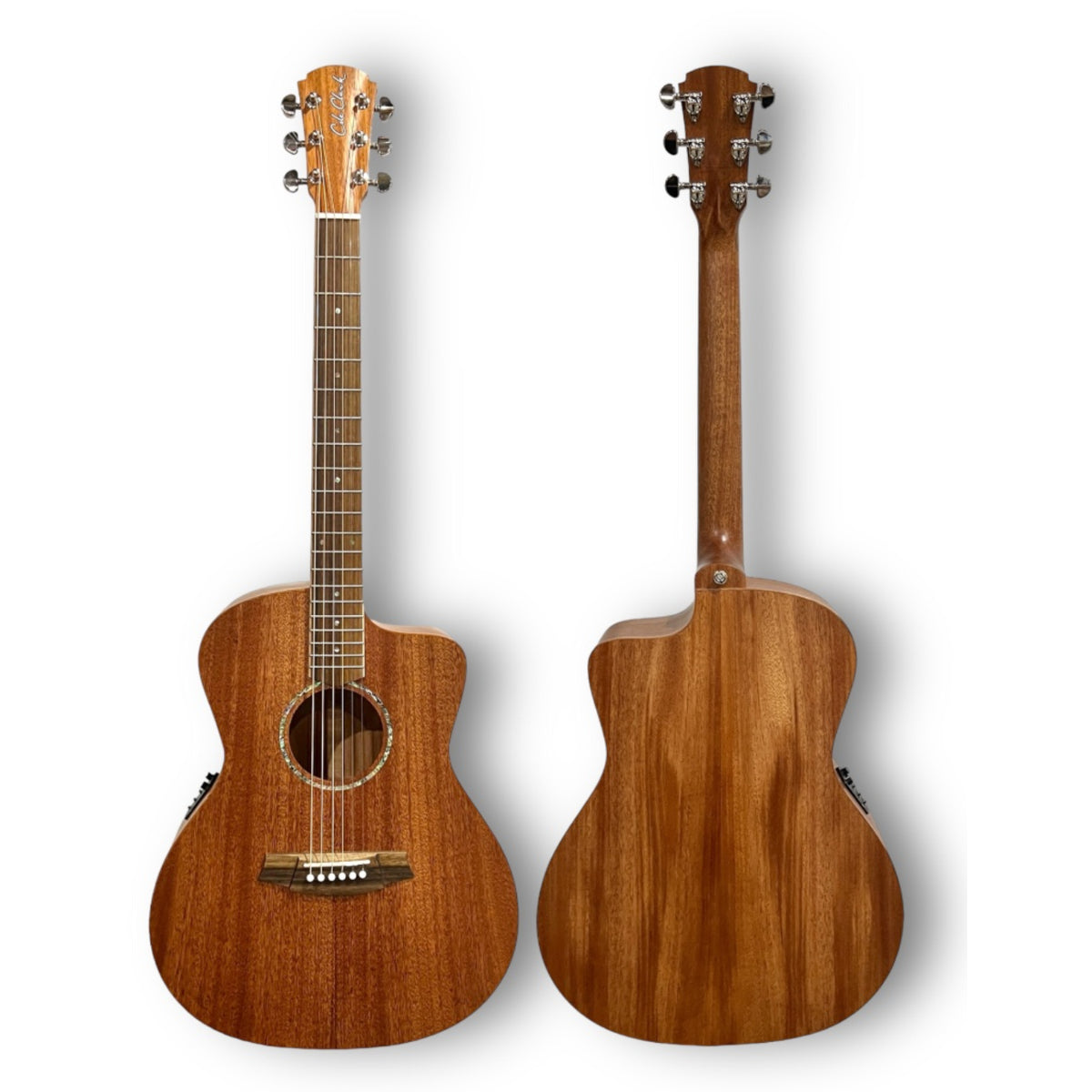 Cole Clark CCSAN1EC-MMAH Grand Auditorium Acoustic-Electric Guitar - MAHOGANY - W/- Heavy Duty Bag-Cole Clark-Infinite Music