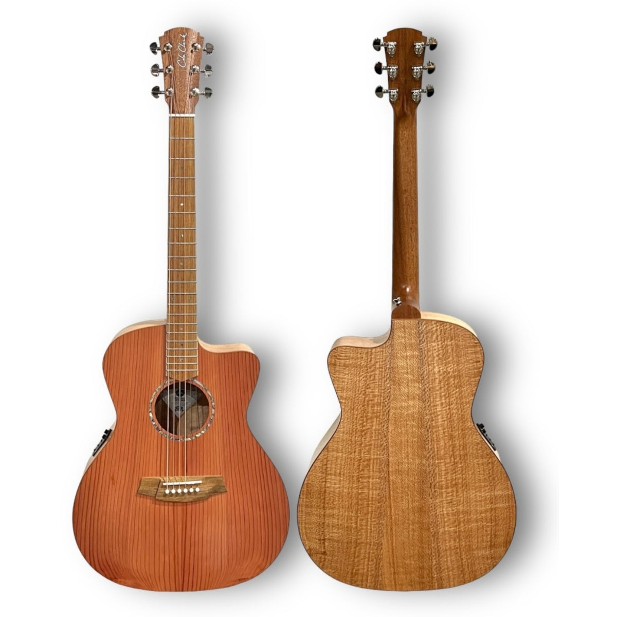 Cole Clark CCSAN1EC-RDSO Grand Auditorium Acoustic-Electric Guitar - REDWOOD/SILKY OAK - W/- Heavy Duty Bag-Cole Clark-Infinite Music