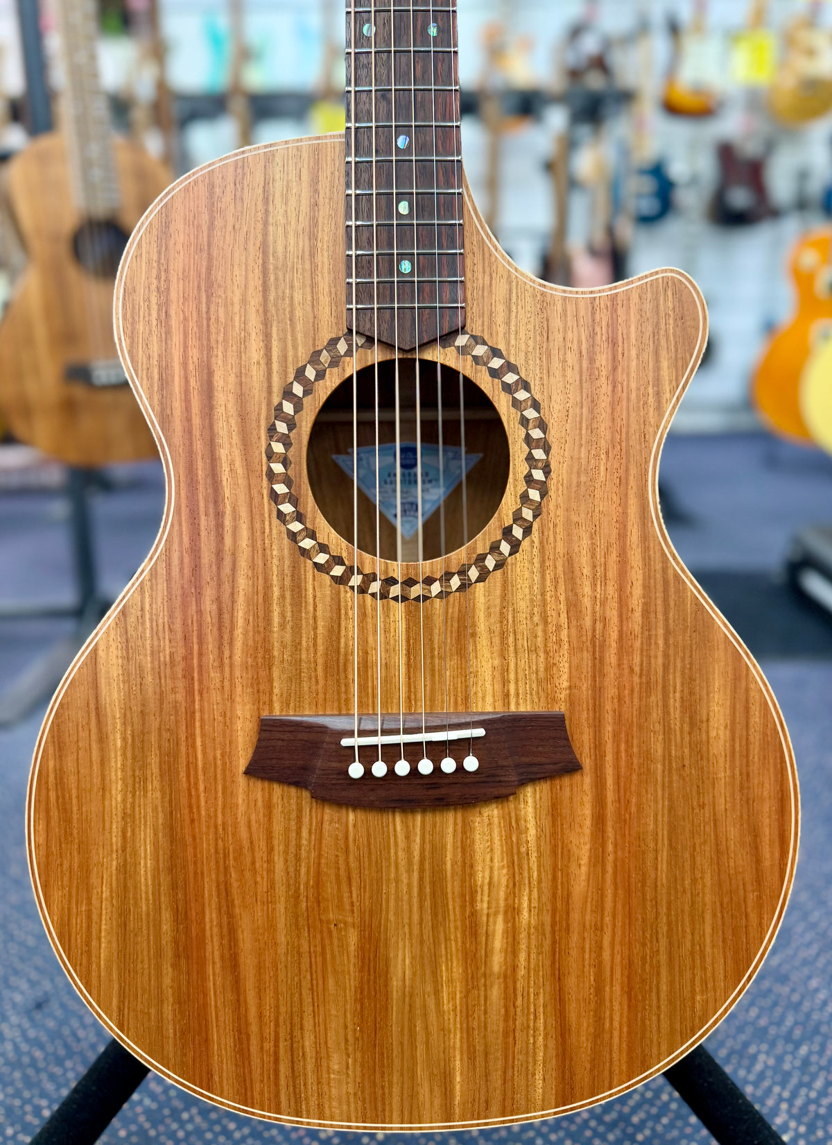 Cole Clark RAN2EC-NNR Recording Angel - Nara Rosewood W/- Pickup & Hardcase-Cole Clark-Infinite Music