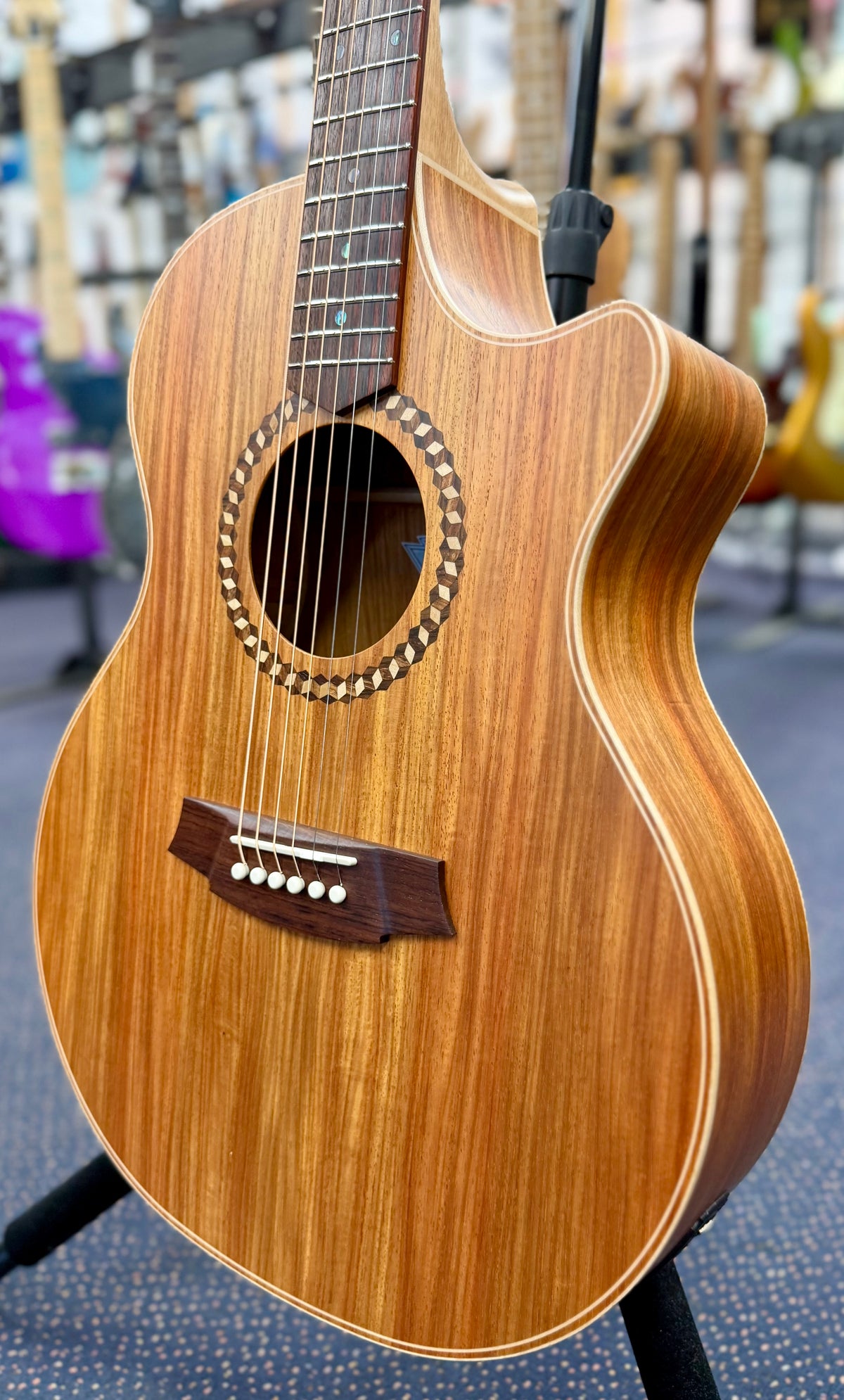 Cole Clark RAN2EC-NNR Recording Angel - Nara Rosewood W/- Pickup & Hardcase-Cole Clark-Infinite Music