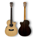 Cole Clark SRAN2EC-SRE Studio Recording Grand Auditorium - Spruce / Rosewood W/ Hard Case-Cole Clark-Infinite Music