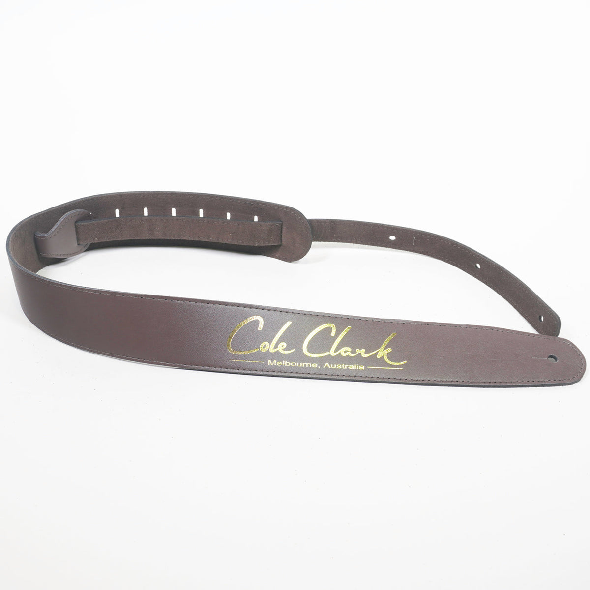 Cole Clark Saddle Brown Leather Guitar Strap-Cole Clark-Infinite Music