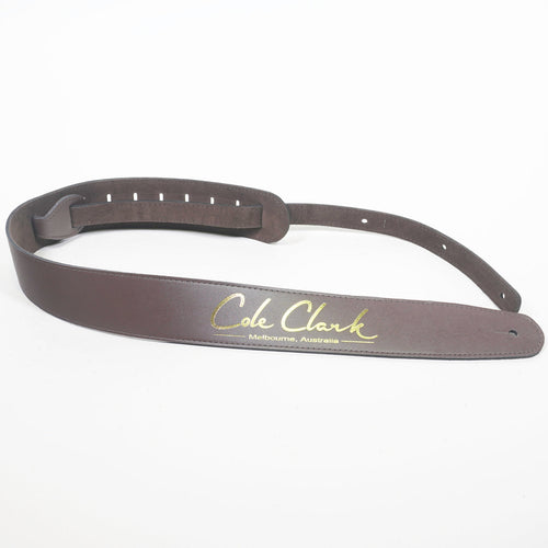 Cole Clark Saddle Brown Leather Guitar Strap-Cole Clark-Infinite Music