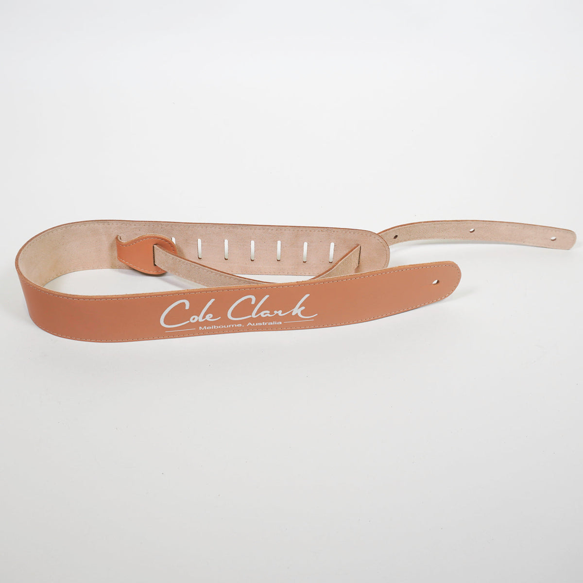 Cole Clark Tan Leather Guitar Strap-Cole Clark-Infinite Music